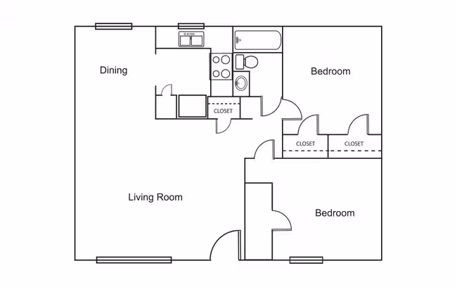 Unit 2646B 2646B floor plan